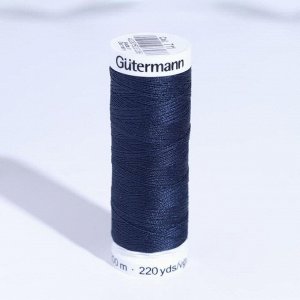 Нитки Sew-All, 200 м, цвет тёмно-тёмно-синий