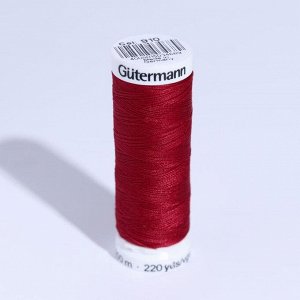 Нитки Sew-All, 200 м, цвет красно-малиновый