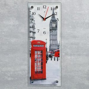 Часы настенные, серия Город, "Лондон рядом", плавный ход, 49.5х19.5 см