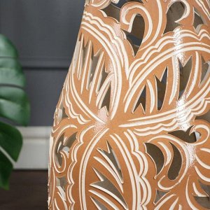 Ваза напольная "Эллегия", резка с переходом, керамика, 70 см