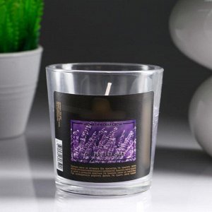 Свеча в гладком стакане ароматизированная "Горная лаванда"