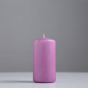 Свеча классическая 5х10 см, фиолетовая, лакированная