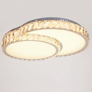 Люстра c ПДУ 9906672/2 LED 100Вт 3 режима диммер 3000-6000К хром 53х43х13 см