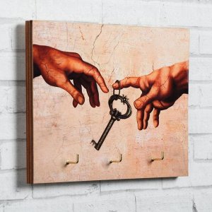 Ключница "Руки" ключ, 12 х 16 см