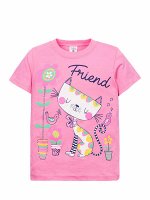 Футболки для девочек &quot;Devoted friend&quot;, цвет Нежно-розовый