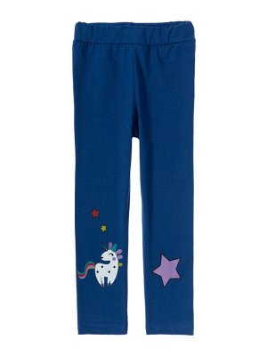 Лосины для девочек "Star unicorn blue", цвет Синий