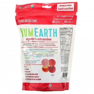 YumEarth, Органические леденцы, любимые фрукты, 368,5 г