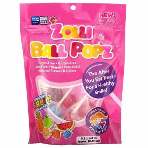 Zollipops, Zolli Ball Popz Fruit, Assorted, 10-12 Pops, 5.2 oz