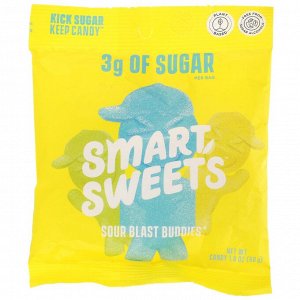 SmartSweets, Sour Blast Buddies, Ягода, Голубая Малина, Лайм, Лимон, Апельсин, 1,8 унции (50 г)