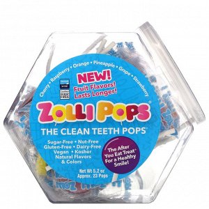 Zollipops, The Clean Teeth Pops, Ассорти, 23 Попса, 5,2 унции