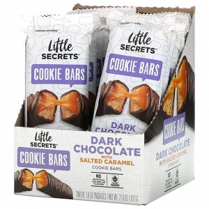 Little Secrets, Батончики печенья, Темный шоколад с Соленой карамелью, 12 упаковок, 1,8 унции (50 г) Каждая