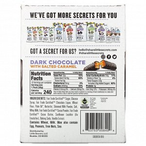 Little Secrets, Батончики печенья, Темный шоколад с Соленой карамелью, 12 упаковок, 1,8 унции (50 г) Каждая
