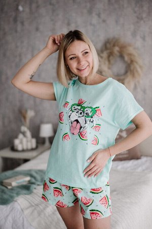 Пижама Ткань: Кулирка (100% хлопок)
Цвет: Ментол
Год: 2021
Страна: Россия