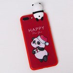 5120335, Чехол для телефона iPhone 7,8 plus «Радостный панда», с персонажем, 7,7 х 15,8 см