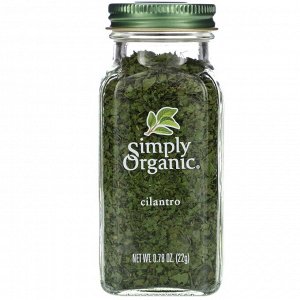 Simply Organic, Кинза, 0.78 унций (22 г)