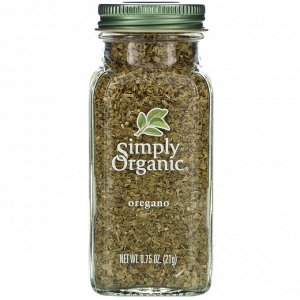 Simply Organic, Орегано, 0.75 унций (21 г)