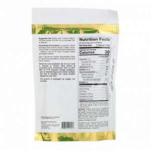California Gold Nutrition, MochaCeps, быстрорастворимый напиток с ароматом кофе мокко с органическим какао, кофе, грибами кордицепс и рейши, 152 г (5,36 унции)