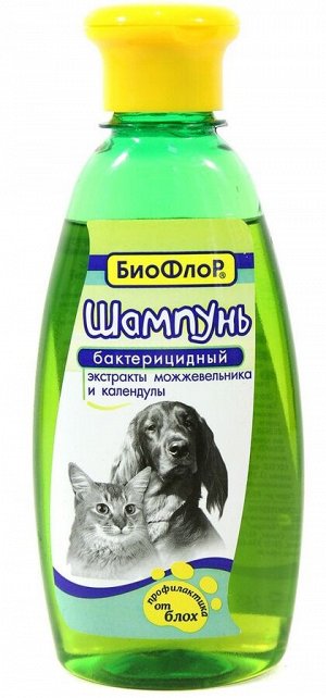 Шампунь Биофлор для собак и кошек бактерицидный 245мл