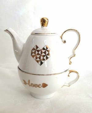 Набор 1656 Amore Teapot &amp; Cup Set чайник и чашка 11*16*18cm