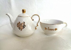 Набор 1656 Amore Teapot & Cup Set чайник и чашка 11*16*18cm