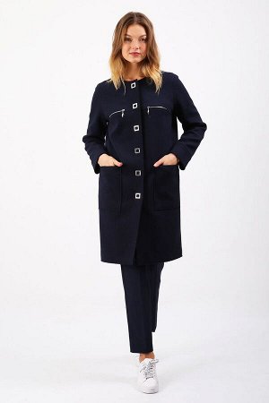 Трикотажное пальто прямого силуэта, Пальто 81401-3719