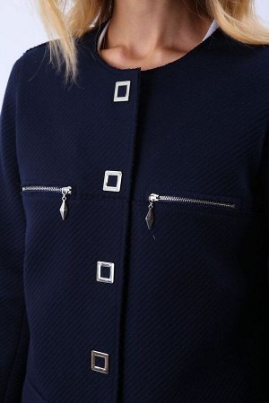 Трикотажное пальто прямого силуэта, Пальто 81401-3719