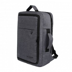 Стоун, сумка - рюкзак для ноутбука серый темный