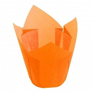 Форма бумажная 'Тюльпан' оранжевая 150х150мм h50мм (упаковка 200шт.)