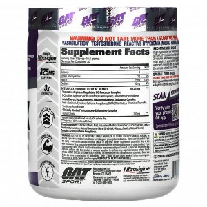 GAT, Sport, Nitraflex, виноград, 309 г (10,9 унции)