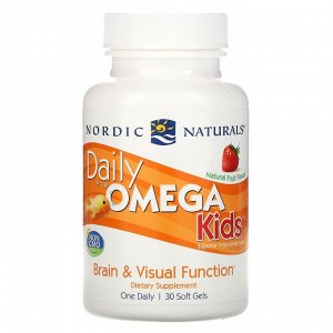 Nordic Naturals, омега для детей, для ежедневного употребления, со вкусом натуральных фруктов, 500 мг, 30 капсул