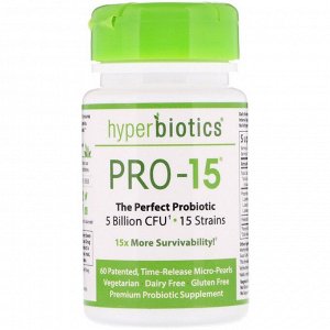 PRO-15, идеальный пробиотик, 5 млрд КОЕ