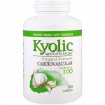 Kyolic, Aged Garlic Extract, выдержанный экстракт чеснока, для сердечно-сосудистой системы, формула100, 300капсул