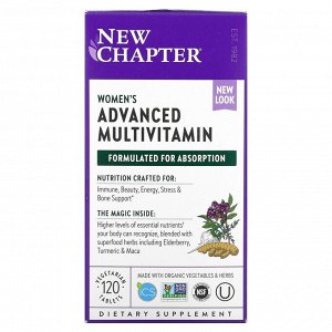 New Chapter,  Комплекс Мультивитаминов для женщин, 120 таблеток
