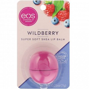 EOS, бальзам для губ с маслом ши, «Лесные ягоды», 7 г (0,25 унции)