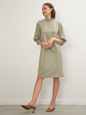 Однотонное платье PL1072/olive