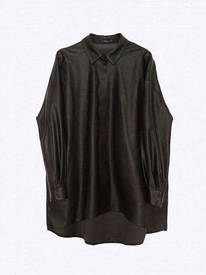 Блузка из экокожи B2558/demand