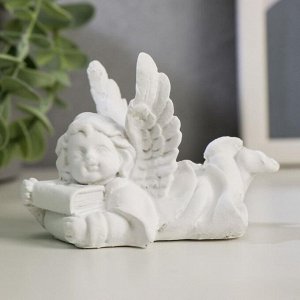 Фигурка полистоун «Белоснежный ангел с библией», 7x5x8.5 см, МИКС