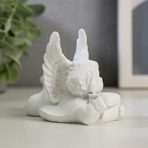 Сувенир полистоун "Белоснежный ангел с библией" МИКС 7х5х8,5 см