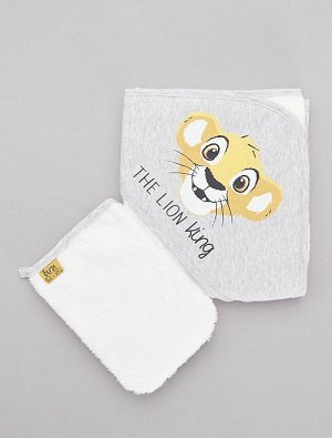 Комплект из полотенца с капюшоном и рукавицы 'Король Лев'