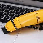 Мини-Пылесос для клавиатуры Желтый с USB питанием