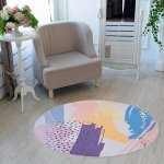 Ковер Этель &quot;Краски&quot; d 120 см, 700г/м2г