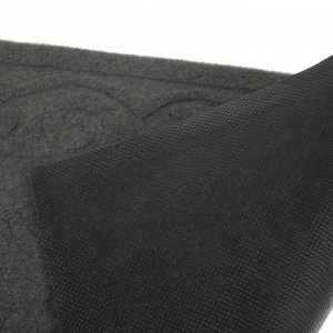 Коврик придверный без окантовки «Восточная сказка», 40*60 см, цвет серый
