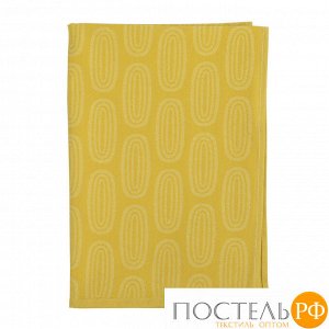 Полотенце кухонное с принтом Sketch горчично-желтого цвета из коллекции Wild, 45х70 см