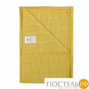 Полотенце кухонное с принтом Sketch горчично-желтого цвета из коллекции Wild, 45х70 см