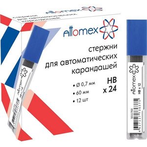 Грифель 0.7 мм "НВ" "Attomex" 12 шт/уп. (1/24) арт. 5011700