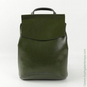 Рюкзак женский кожаный 12408 Зеленый зеленый