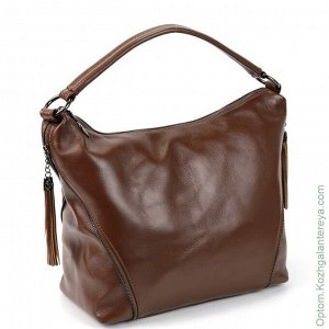 Женская кожаная сумка 2950 Кэмл коричневый