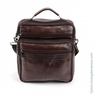 Мужская кожаная сумка 101 Браун коричневый