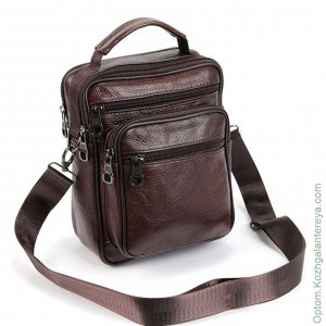 Мужская кожаная сумка 307 Браун коричневый