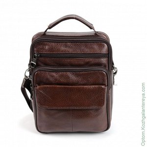 Мужская кожаная сумка 212 Браун коричневый